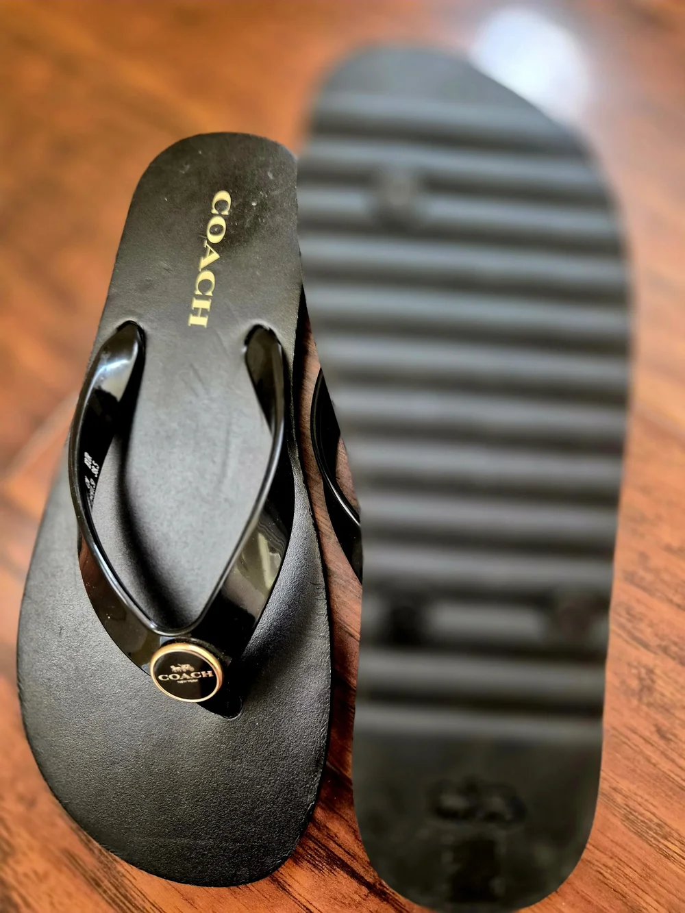 Coach Black Zayn Flip Flop